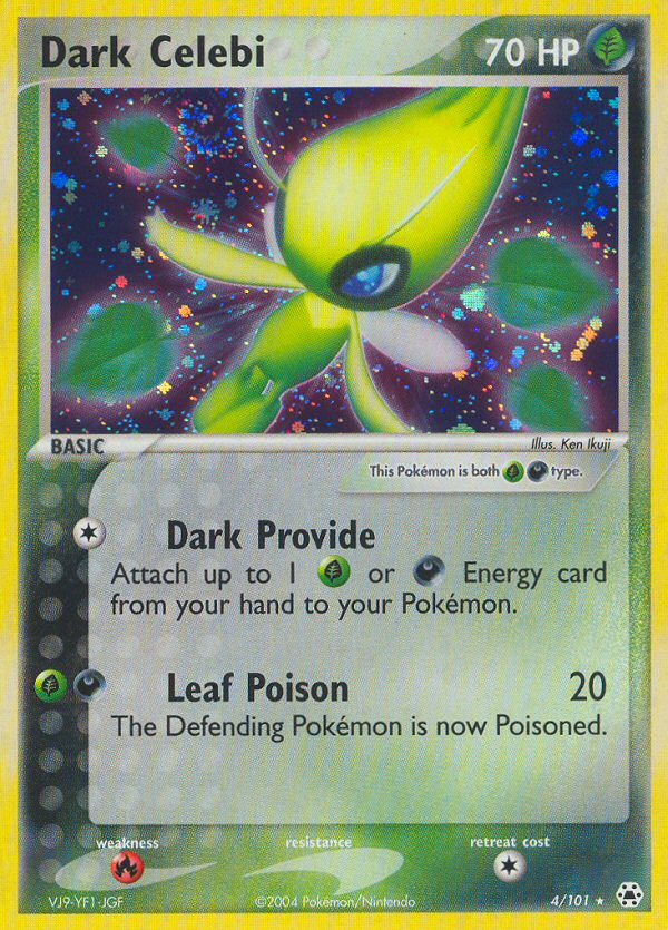 EX Hidden Legends Holo Dark Celebi #4/101